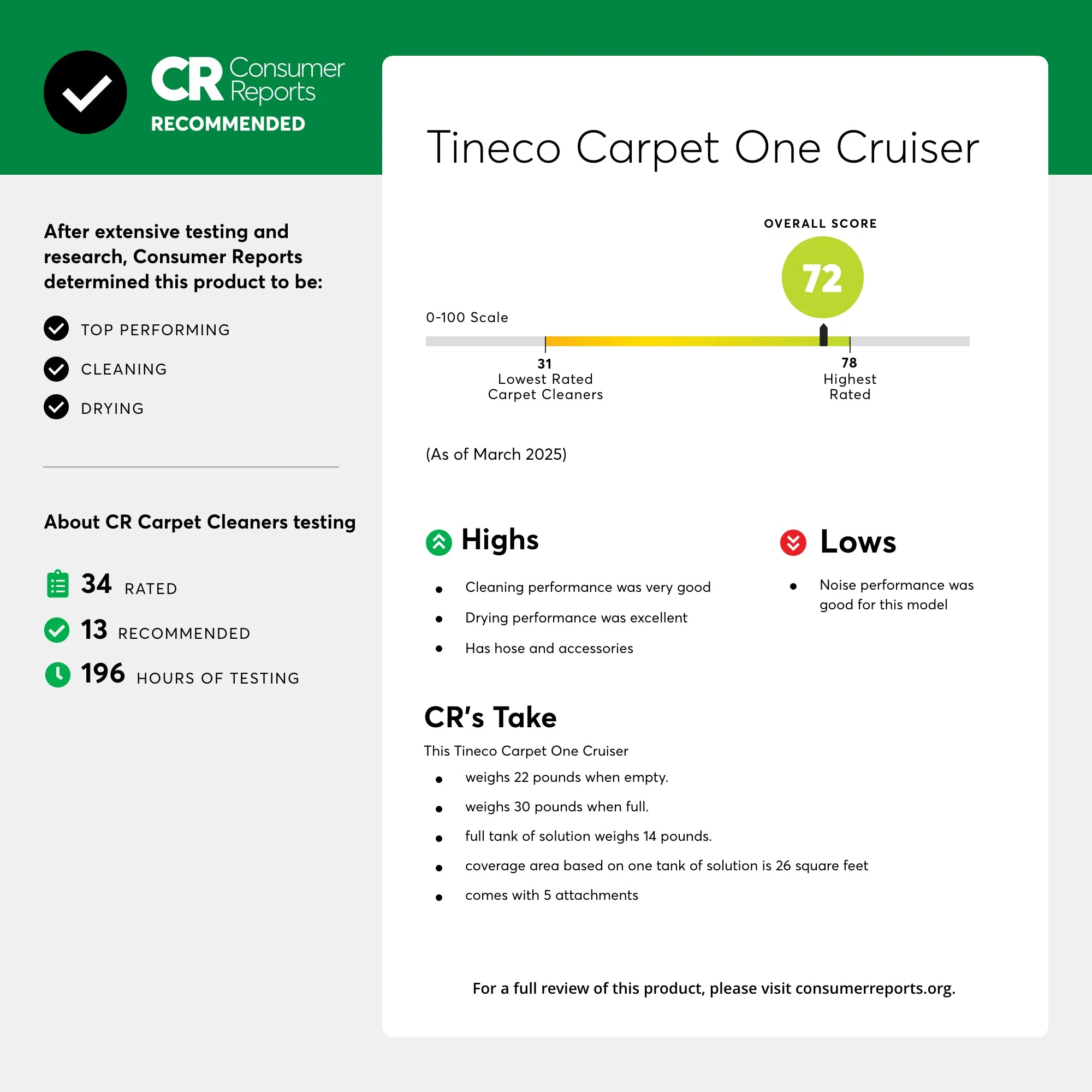 Tineco Carpet One Cruiser Carpet Cleaner - Image 10