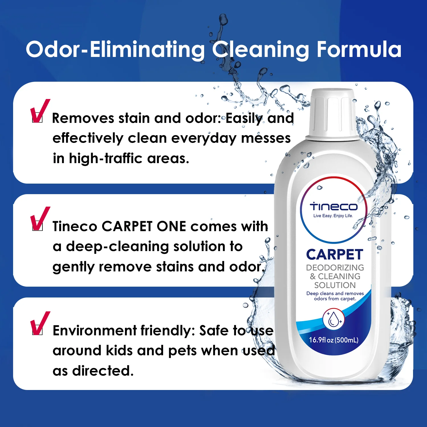 Tineco CARPET ONE series deodorizing & cleaning solution 33.8 FL OZ (1L) - Image 3