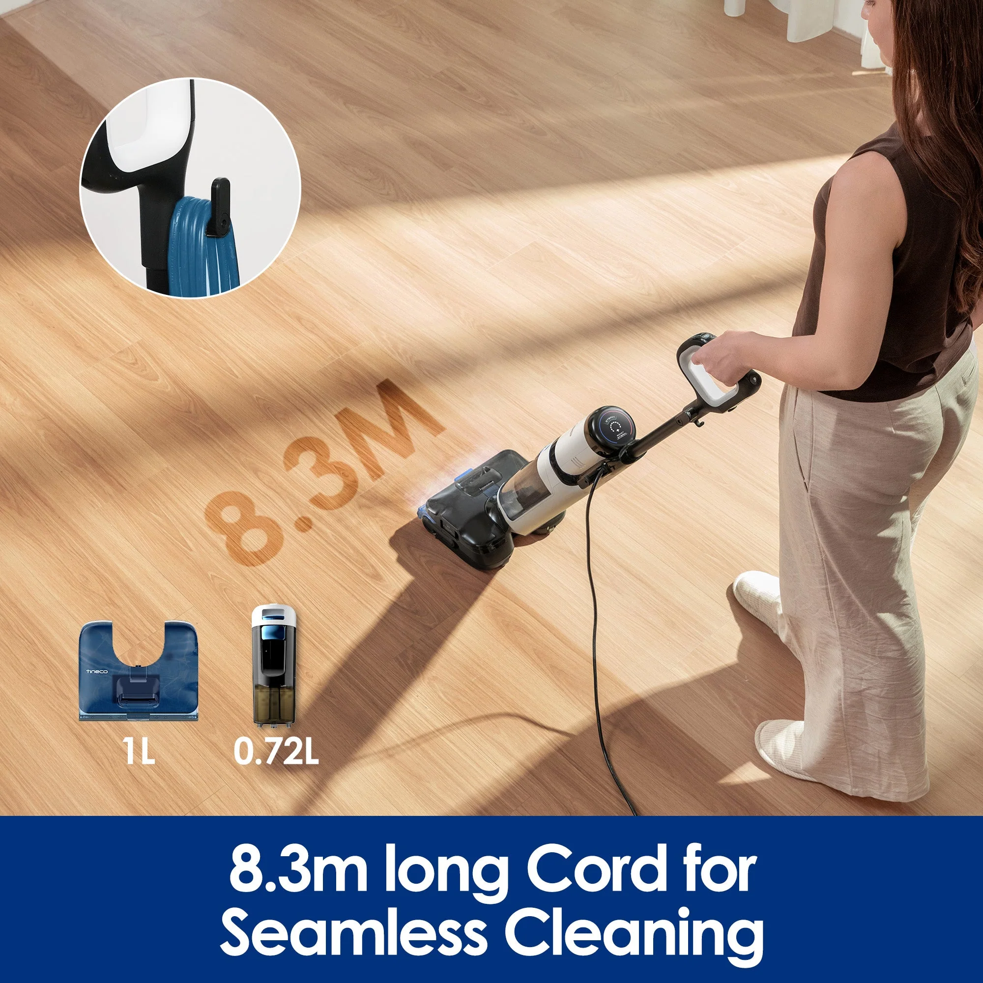 Tineco FLOOR ONE S6 Stretch Steam Wet Dry Vacuum - Image 7