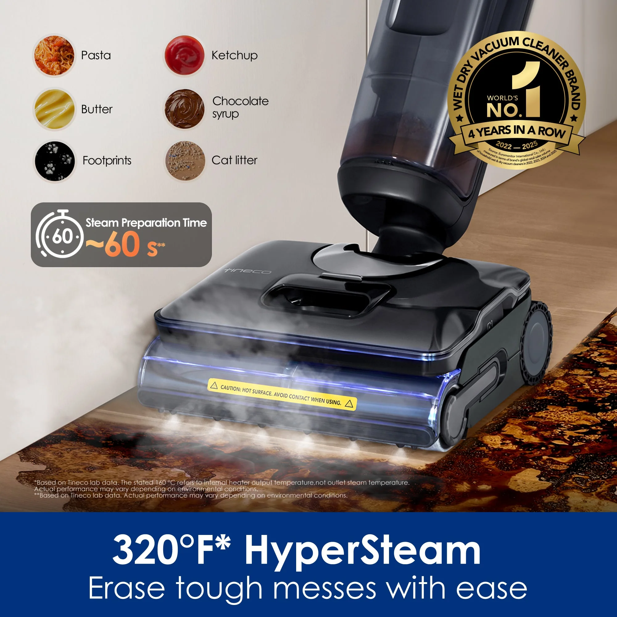 Tineco FLOOR ONE S7 Stretch Steam intelligent wet and dry vacuum cleaner - Image 3