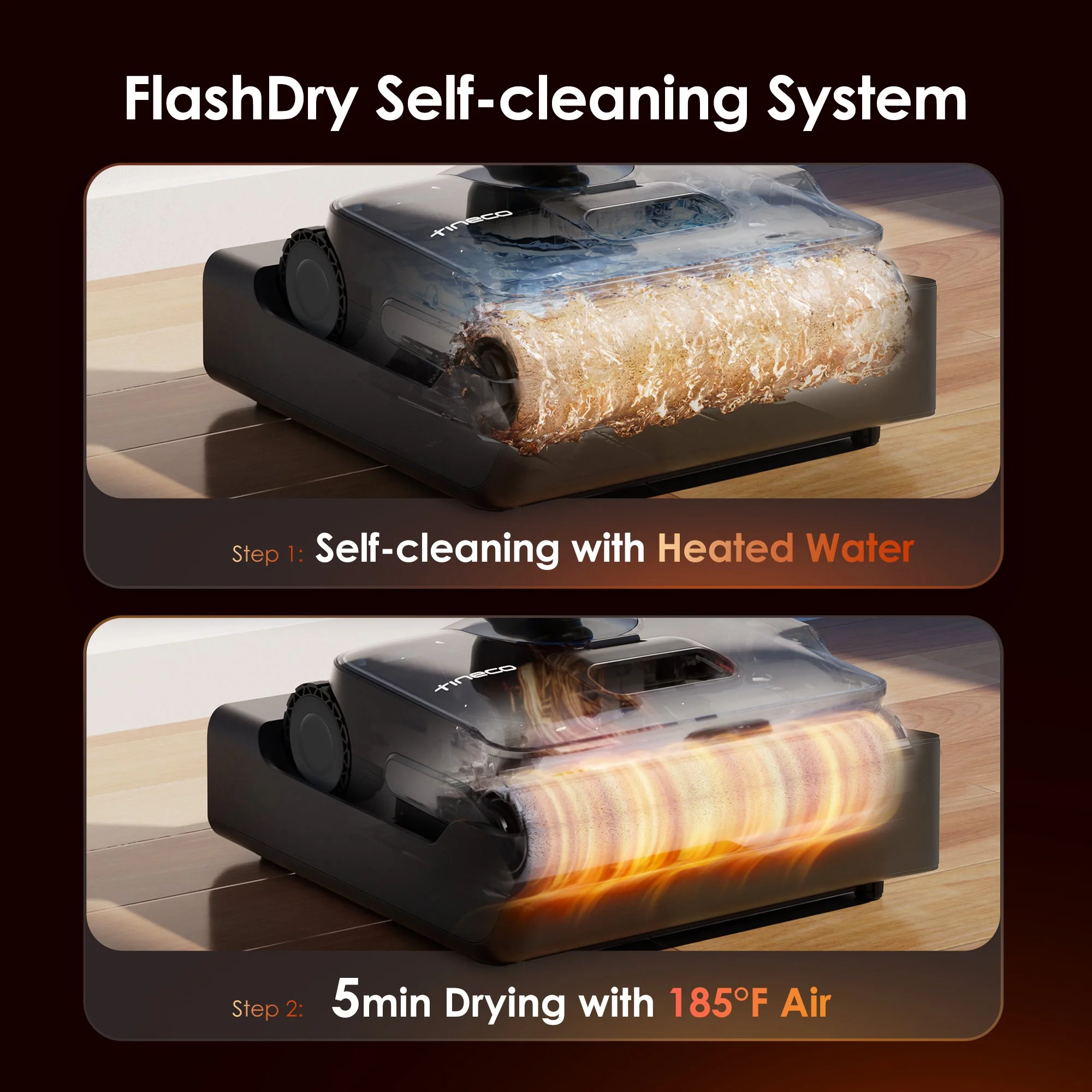 Tineco FLOOR ONE S7 Stretch Steam intelligent wet and dry vacuum cleaner - Image 5