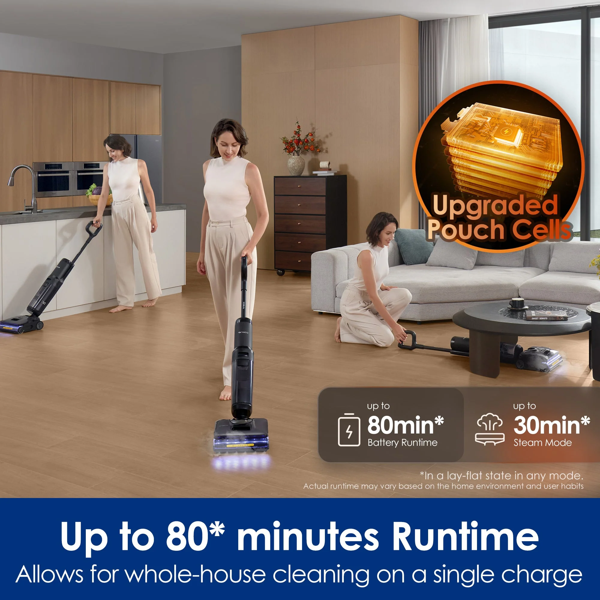 Tineco FLOOR ONE S7 Stretch Steam intelligent wet and dry vacuum cleaner - Image 8