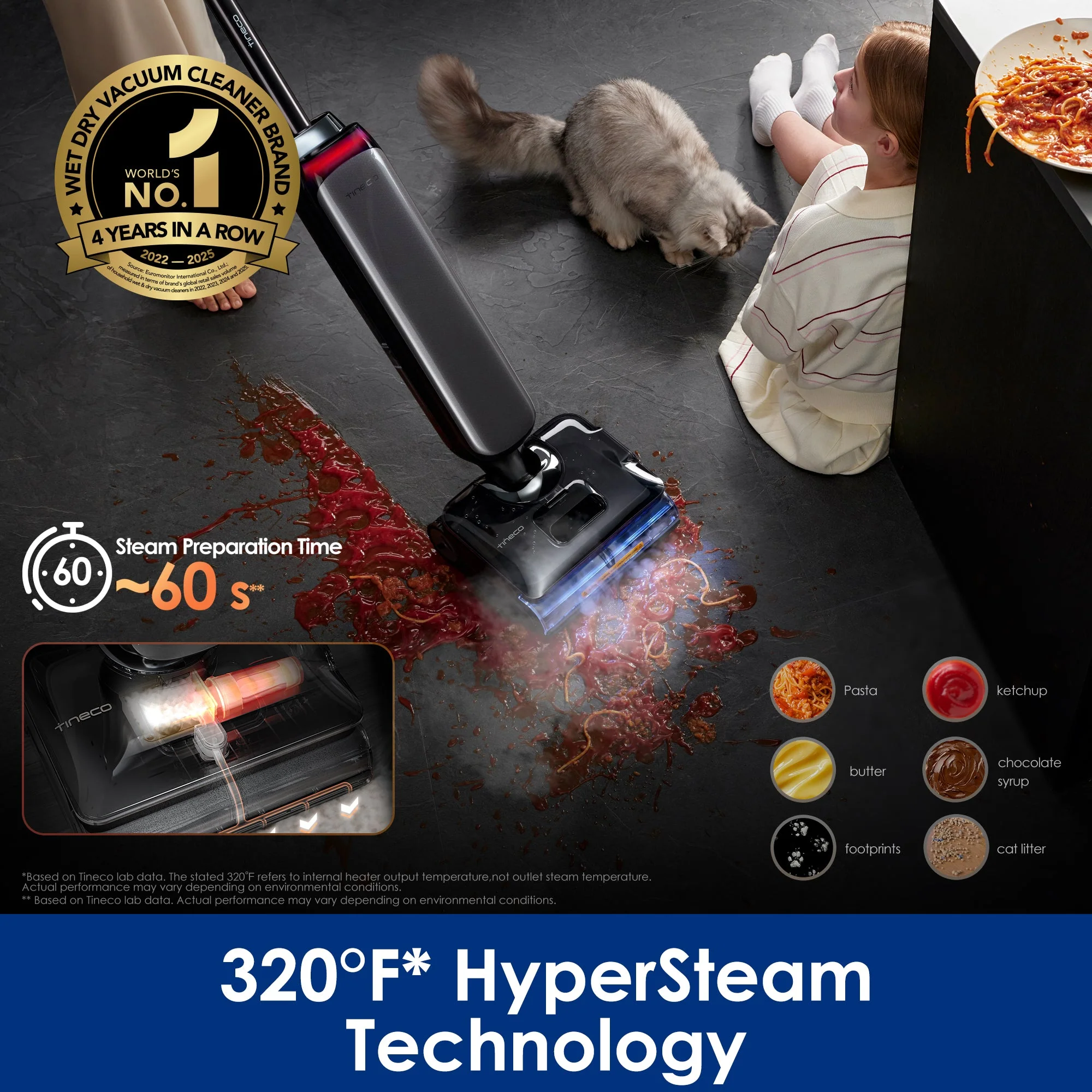Tineco FLOOR ONE S9 Artist Steam Wet Dry Vacuum Cleaner - Image 3