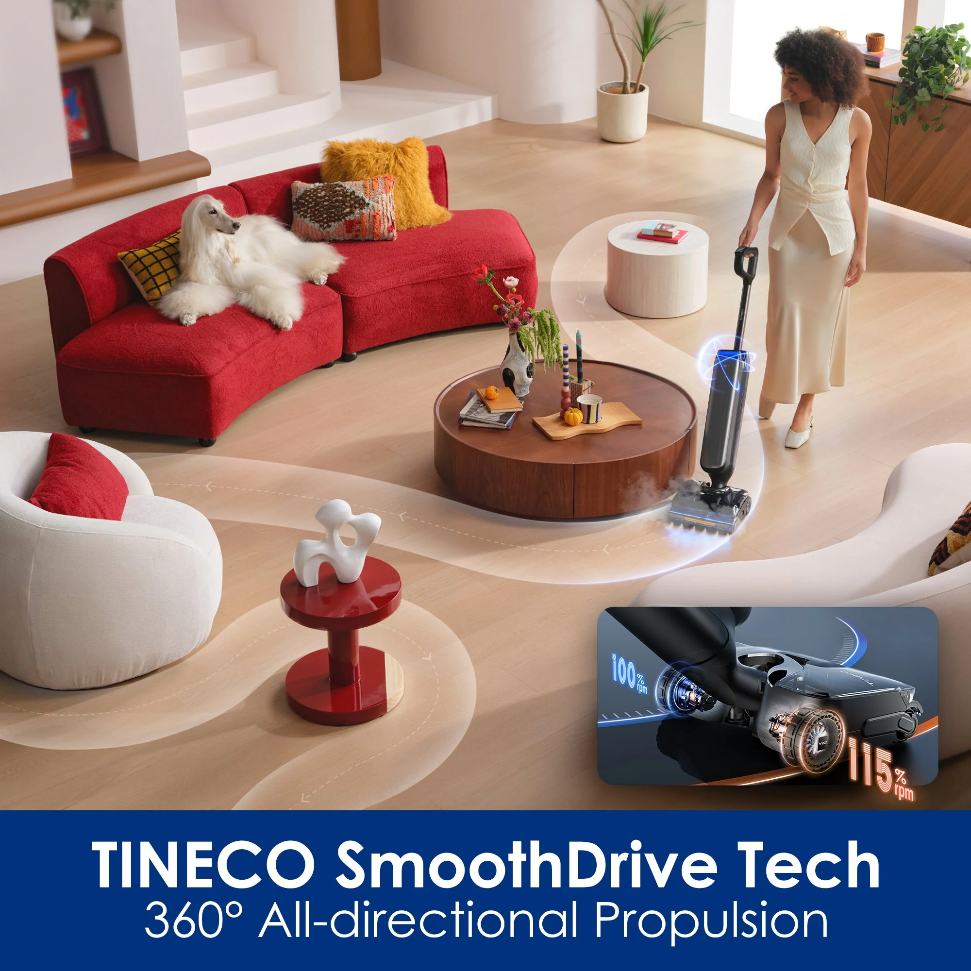 Tineco FLOOR ONE S9 Artist Steam Wet Dry Vacuum Cleaner - Image 6