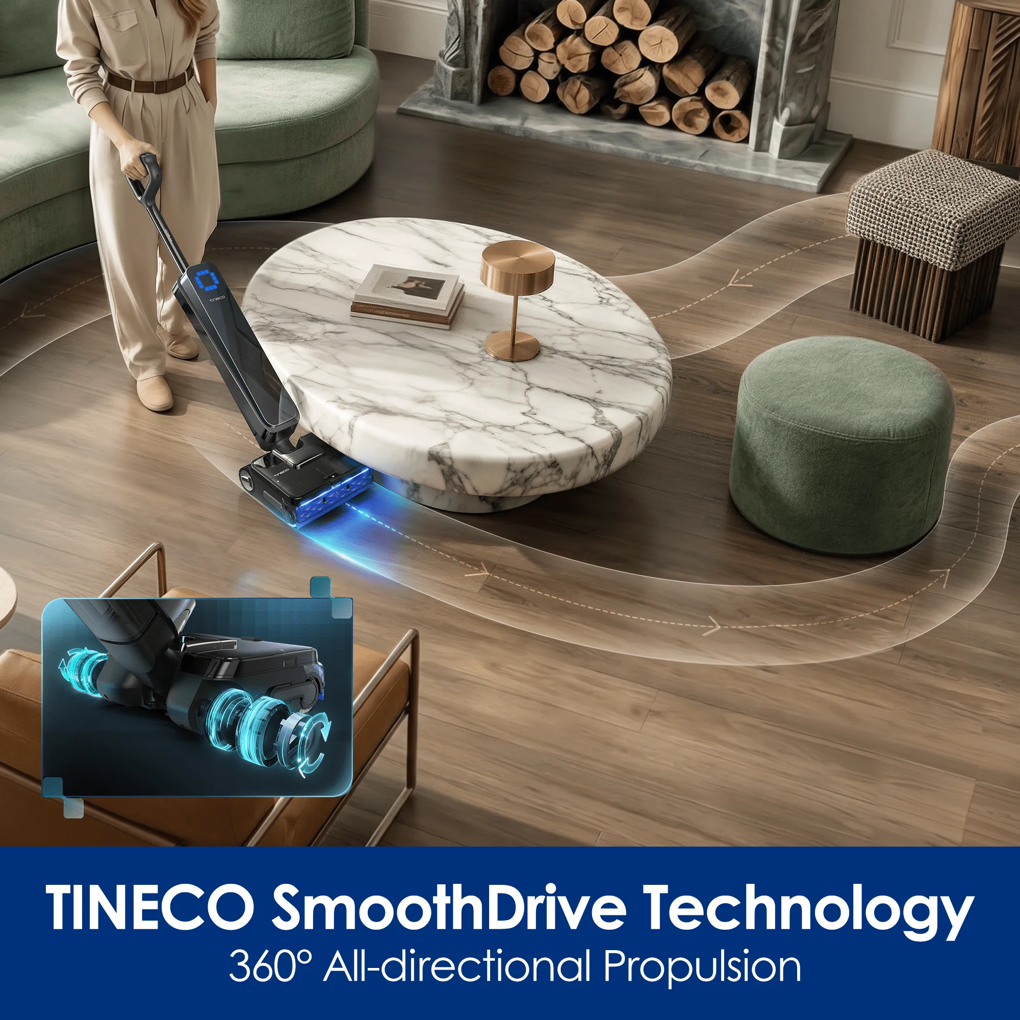 Tineco FLOOR ONE STATION S9 Scientist Pro Wet Dry Vacuum Cleaner - Image 7