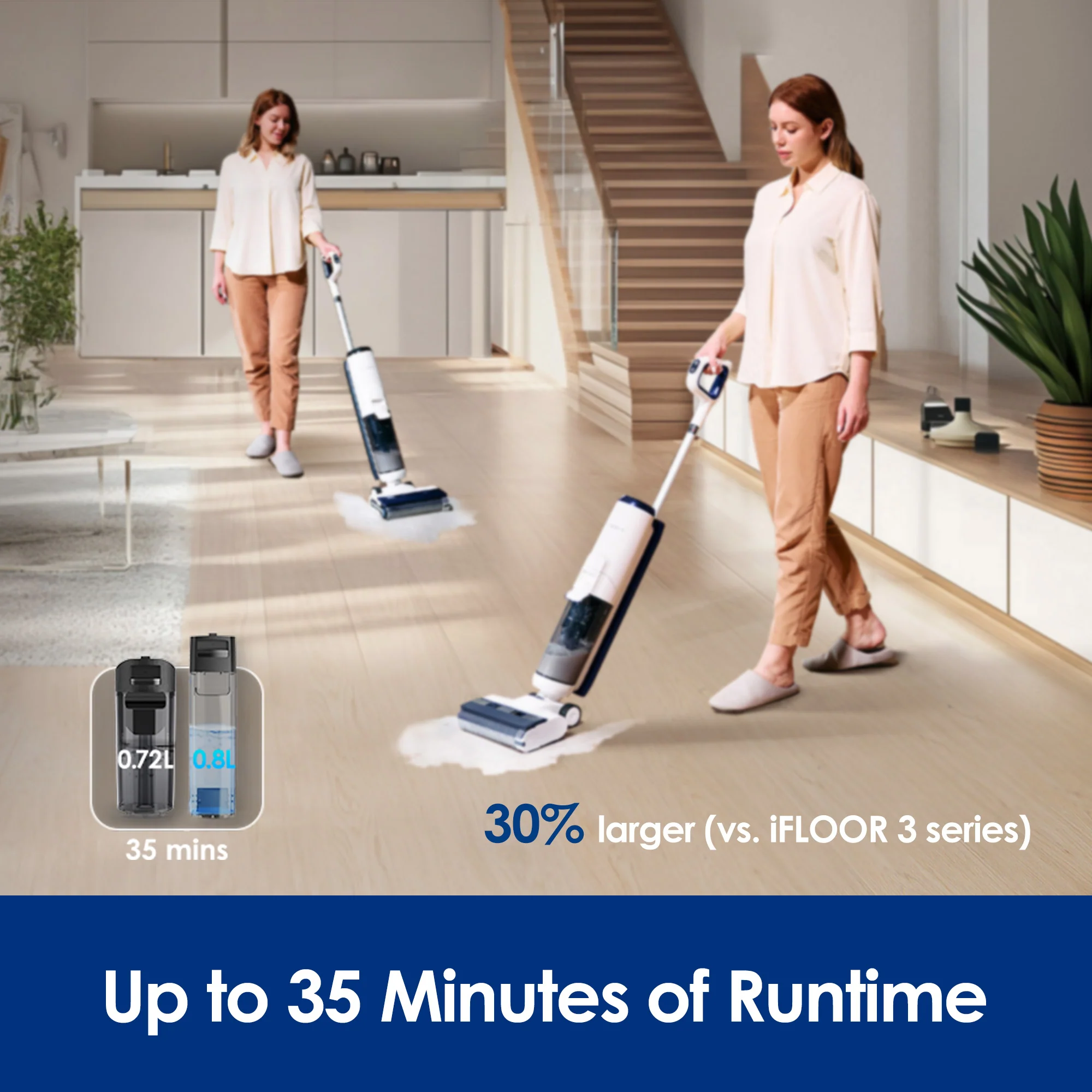 Tineco iFLOOR 5 Breeze Complete Cordless Wet Dry Vacuum Cleaner - Image 7