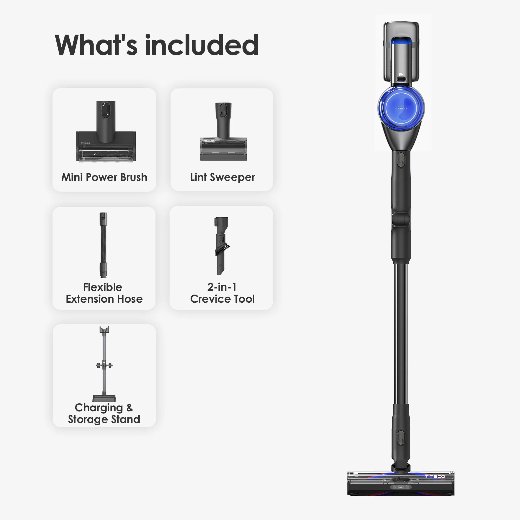 Tineco PURE ONE S70 Cordless Smart Vacuum Blue Gray - Image 10