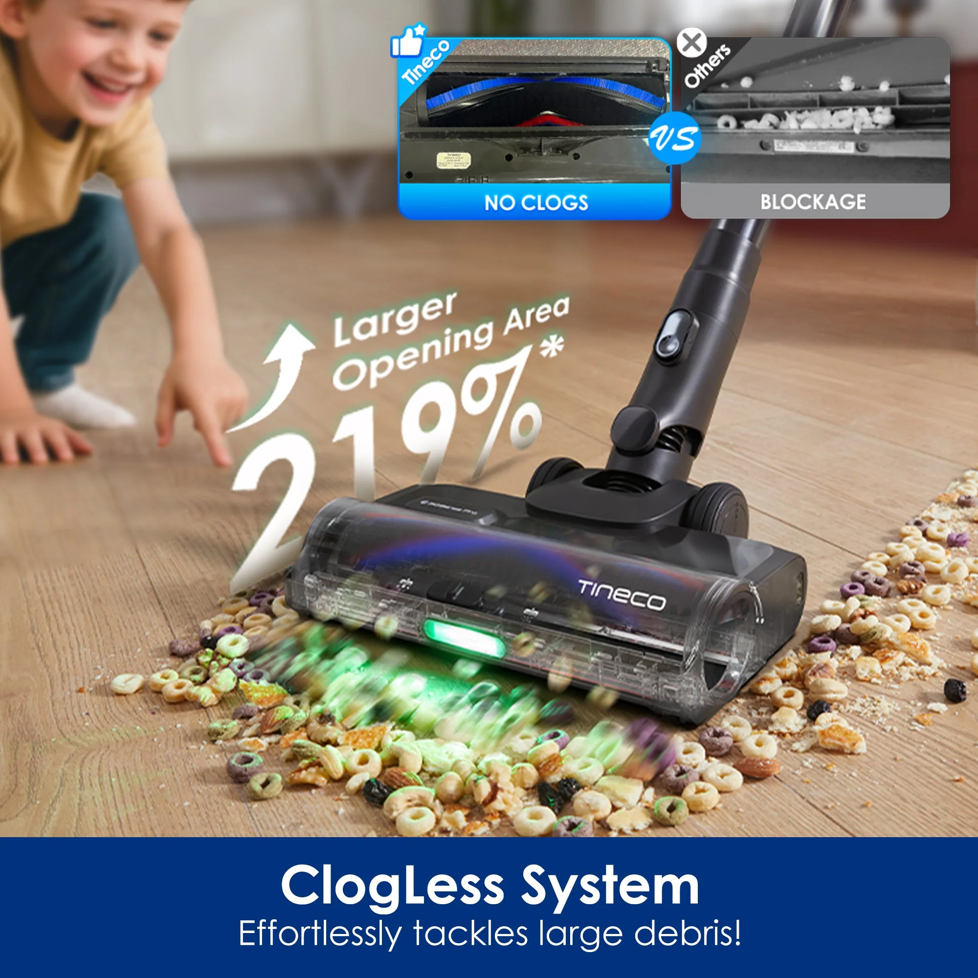 Tineco PURE ONE S70 Cordless Smart Vacuum Blue Gray - Image 7