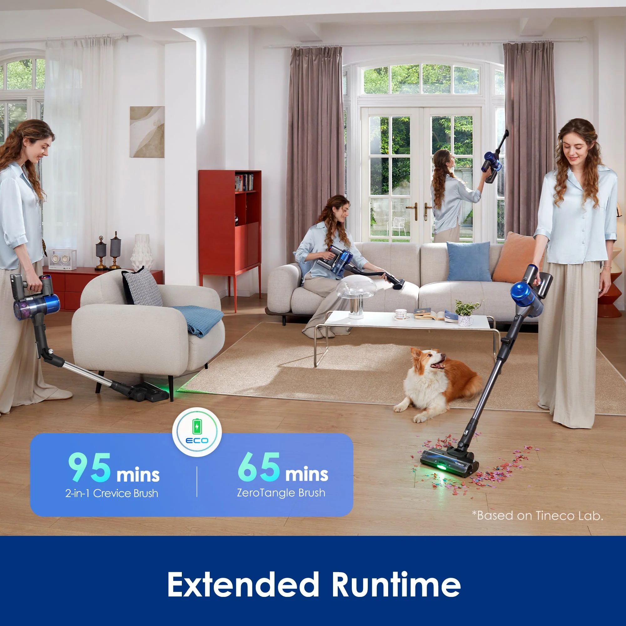 Tineco PURE ONE S70 Cordless Smart Vacuum Blue Gray - Image 9
